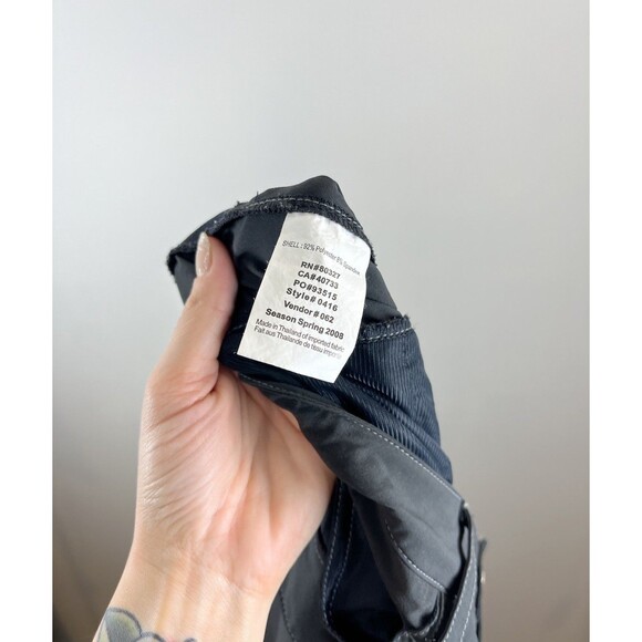 Y2K Pearl Izumi Cycling Capri Cropped Pants Women Large Gray '08 Bike Athletic - Picture 7 of 7